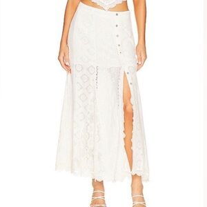 Free People Cynthia Lace Skirt